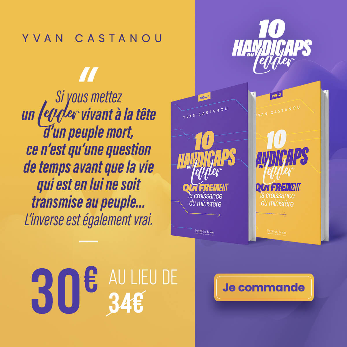 Pack Vol 1 & 2 - Les 10 handicaps du leader qui freinent la croissance du ministère
